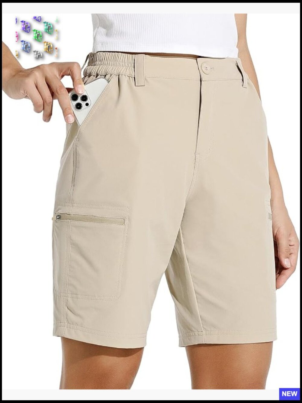 Stretch Cargo Hiking Shorts Quick Dry Outdoor Golf Active Summer Wear